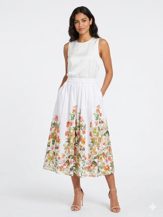 Joie Dresses & Skirts - 1049. JOIE floral midi A-line skirt NWT $88